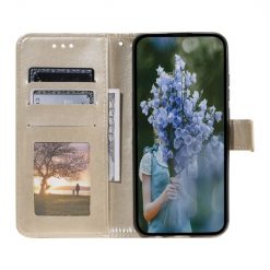 Peněženkové pouzdro Embossing Pattern Mandala Flower zlaté – Motorola Moto G85 5G | Levné Kryty | Levné Kryty | Levné Kryty