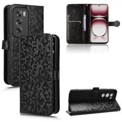 Peněženkové pouzdro Honeycomb Dot Texture Case černé – Oppo Reno 12 Pro | Levné Kryty | Levné Kryty | Levné Kryty