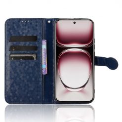Peněženkové pouzdro Honeycomb Dot Texture Case modré – Oppo Reno 12 | Levné Kryty | Levné Kryty | Levné Kryty