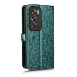 Peněženkové pouzdro Honeycomb Dot Texture Case zelené – Oppo Reno 12 Pro | Levné Kryty | Levné Kryty | Levné Kryty