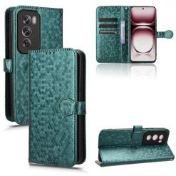 Peněženkové pouzdro Honeycomb Dot Texture Case zelené – Oppo Reno 12 Pro | Levné Kryty | Levné Kryty | Levné Kryty