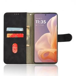 Peněženkové pouzdro Solid černé – Motorola Moto G85 5G | Levné Kryty | Levné Kryty | Levné Kryty