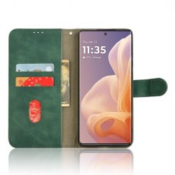 Peněženkové pouzdro Solid zelené – Motorola Moto G85 5G | Levné Kryty | Levné Kryty | Levné Kryty