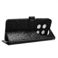 Alternative view of Peněženkové pouzdro Honeycomb Dot Texture Case černé – Huawei Nova 12i