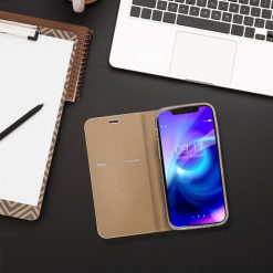 Knížkové pouzdro Luna Book zlaté – Apple iPhone 16 | Levné Kryty | Levné Kryty | Levné Kryty