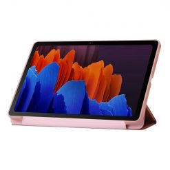 Knížkové pouzdro Pure case růžové – Samsung Galaxy Tab S7 / Tab S8 | Levné Kryty | Levné Kryty | Levné Kryty