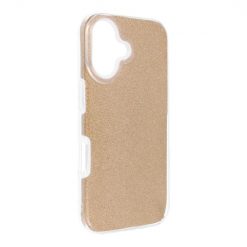 Třpytivý Kryt Forcell Shining zlatý – Apple iPhone 16 Plus