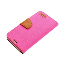 Peněženkové pouzdro Canvas Book růžové – Apple iPhone 16 | Levné Kryty | Levné Kryty | Levné Kryty