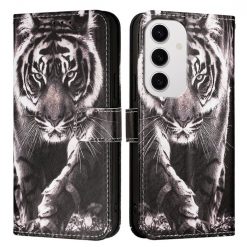 Knížkové pouzdro Trendy Colored case Tygr – Samsung Galaxy S24 FE