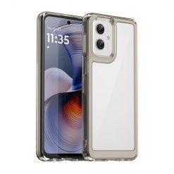 Ochranný kryt Colorful Acrylic case transparentno-šedý – Motorola Moto G55 5G