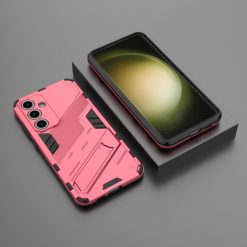 Odolný Kryt Punk armor case růžový – Samsung Galaxy S24 FE | Levné Kryty | Levné Kryty | Levné Kryty