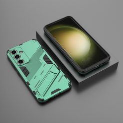 Odolný Kryt Punk armor case zelený – Samsung Galaxy S24 FE | Levné Kryty | Levné Kryty | Levné Kryty