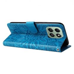 Peněženkové pouzdro Embossing Pattern Slunečnice modré – Honor X6b | Levné Kryty | Levné Kryty | Levné Kryty