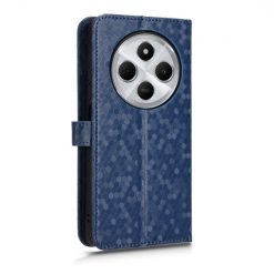 Alternative view of Peněženkové pouzdro Honeycomb Dot Texture Case modré – Xiaomi Redmi 14C / Poco C75