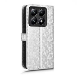 Peněženkové pouzdro Honeycomb Dot Texture Case stříbrné – Xiaomi 14T Pro | Levné Kryty | Levné Kryty | Levné Kryty