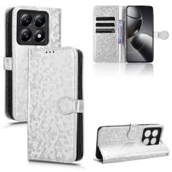 Peněženkové pouzdro Honeycomb Dot Texture Case stříbrné – Xiaomi 14T Pro | Levné Kryty | Levné Kryty | Levné Kryty