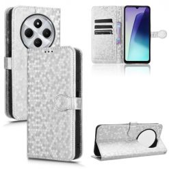 Peněženkové pouzdro Honeycomb Dot Texture Case stříbrné – Xiaomi Redmi 14C / Poco C75 | Levné Kryty | Levné Kryty | Levné Kryty