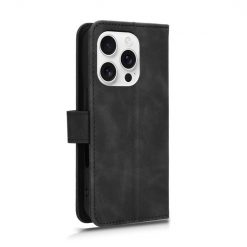 Peněženkové pouzdro Solid černé – Apple iPhone 16 Pro | Levné Kryty | Levné Kryty | Levné Kryty