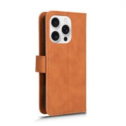 Peněženkové pouzdro Solid hnědé – Apple iPhone 16 Pro | Levné Kryty | Levné Kryty | Levné Kryty