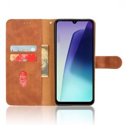 Peněženkové pouzdro Solid hnědé – Xiaomi Redmi 14C / Poco C75 | Levné Kryty | Levné Kryty | Levné Kryty