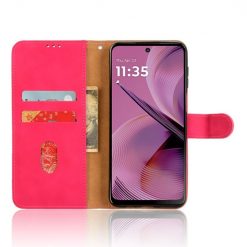 Peněženkové pouzdro Solid růžové – Motorola Moto G55 5G | Levné Kryty | Levné Kryty | Levné Kryty