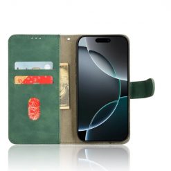 Peněženkové pouzdro Solid zelené – Apple iPhone 16 Pro | Levné Kryty | Levné Kryty | Levné Kryty