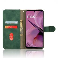 Peněženkové pouzdro Solid zelené – Motorola Moto G55 5G | Levné Kryty | Levné Kryty | Levné Kryty