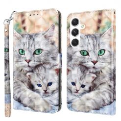 Samsung Galaxy A16 4G/5G Knížkové pouzdro Trendy Cross case Kočka a kotě | Levné Kryty | Levné Kryty | Levné Kryty