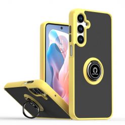 Samsung Galaxy A16 4G/5G Odolný kryt Shadow Ring case žlutý