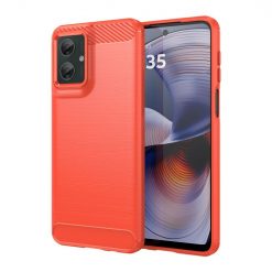 Zadní kryt Carbon červený – Motorola Moto G55 5G