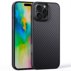Zadní Kryt Wlons Magsafe Aramid Carbon Fiber černý – Apple iPhone 16 Pro Max