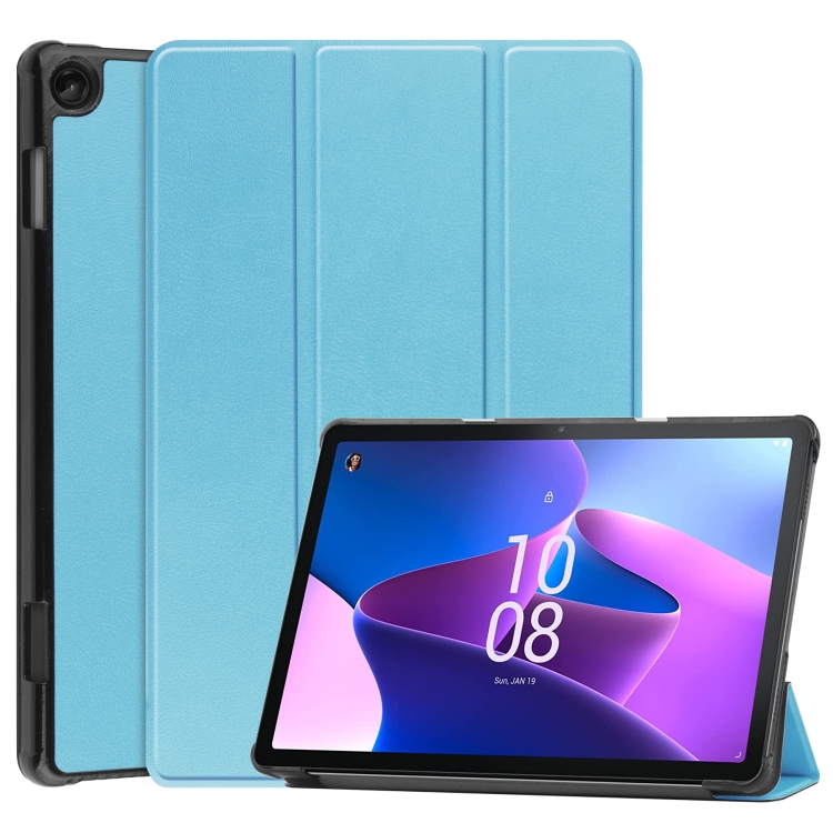 Knížkové pouzdro Pure case bledomodré – Lenovo Tab M10 (3rd Gen) | Levné Kryty | Levné Kryty | Levné Kryty