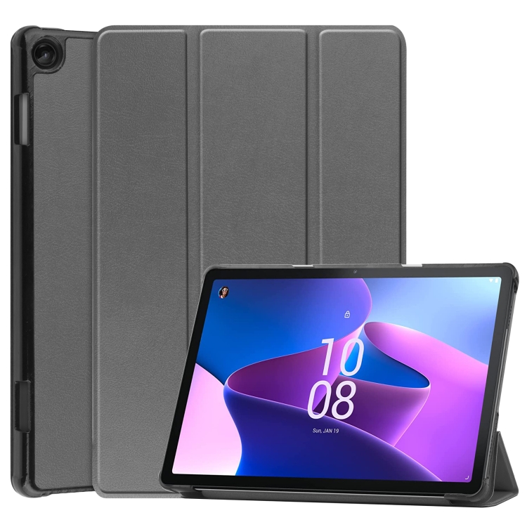 Knížkové pouzdro Pure case šedé – Lenovo Tab M10 (3rd Gen) | Levné Kryty | Levné Kryty | Levné Kryty