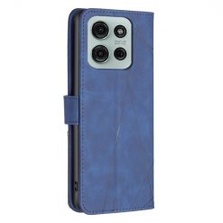 Alternative view of Knížkové pouzdro Rhombus modré – Motorola Moto G75 5G