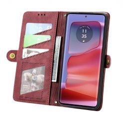 Peněženkové pouzdro Purse case červené – Motorola Moto G75 5G | Levné Kryty | Levné Kryty | Levné Kryty