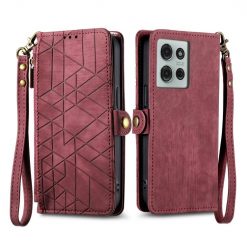 Peněženkové pouzdro Purse case červené – Motorola Moto G75 5G | Levné Kryty | Levné Kryty | Levné Kryty