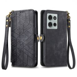 Peněženkové pouzdro Purse case černé – Motorola Moto G75 5G | Levné Kryty | Levné Kryty | Levné Kryty