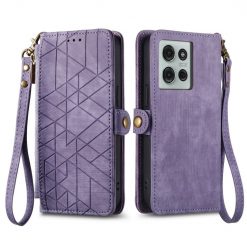 Peněženkové pouzdro Purse case fialové – Motorola Moto G75 5G | Levné Kryty | Levné Kryty | Levné Kryty
