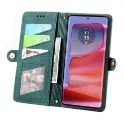 Peněženkové pouzdro Purse case zelené – Motorola Moto G75 5G | Levné Kryty | Levné Kryty | Levné Kryty