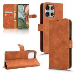 Peněženkové pouzdro Solid hnědé – Motorola Moto G75 5G | Levné Kryty | Levné Kryty | Levné Kryty
