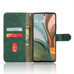 Peněženkové pouzdro Solid zelené – Motorola Moto G75 5G | Levné Kryty | Levné Kryty | Levné Kryty