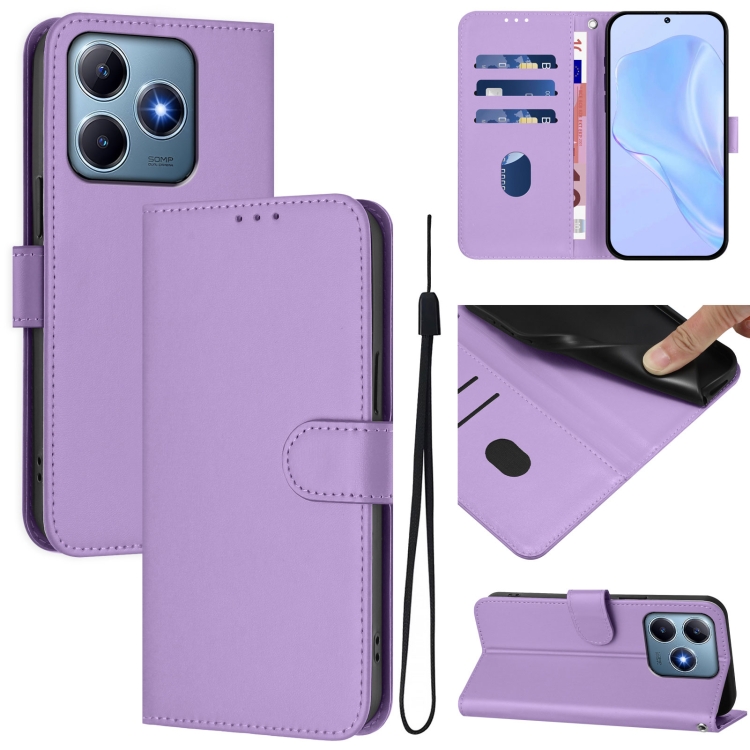 Peněženkové pouzdro Solid bledofialové – Realme C61 / C63 | Levné Kryty | Levné Kryty | Levné Kryty