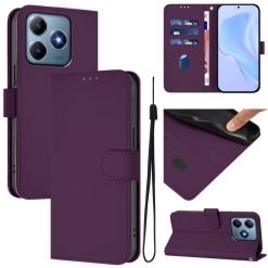 Peněženkové pouzdro Solid tmavofialové – Realme C61 / C63 | Levné Kryty | Levné Kryty | Levné Kryty