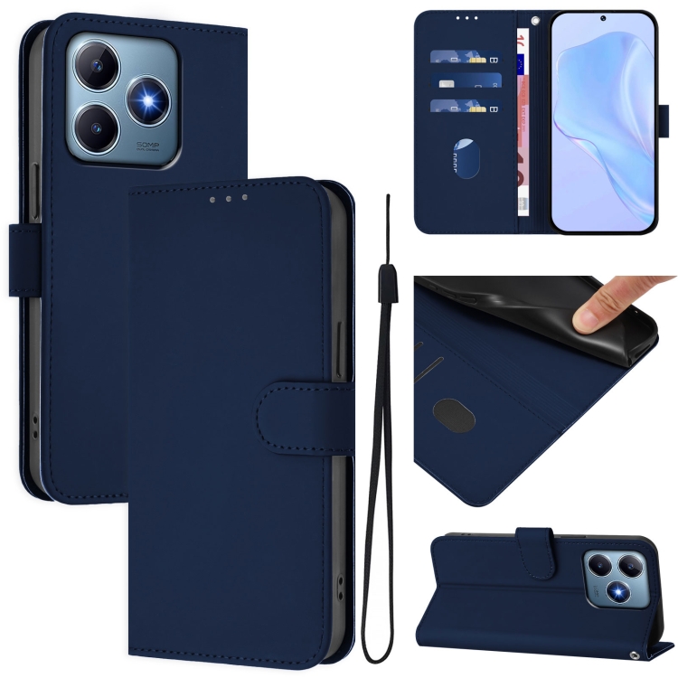 Peněženkové pouzdro Solid tmavomodré – Realme C61 / C63 | Levné Kryty | Levné Kryty | Levné Kryty