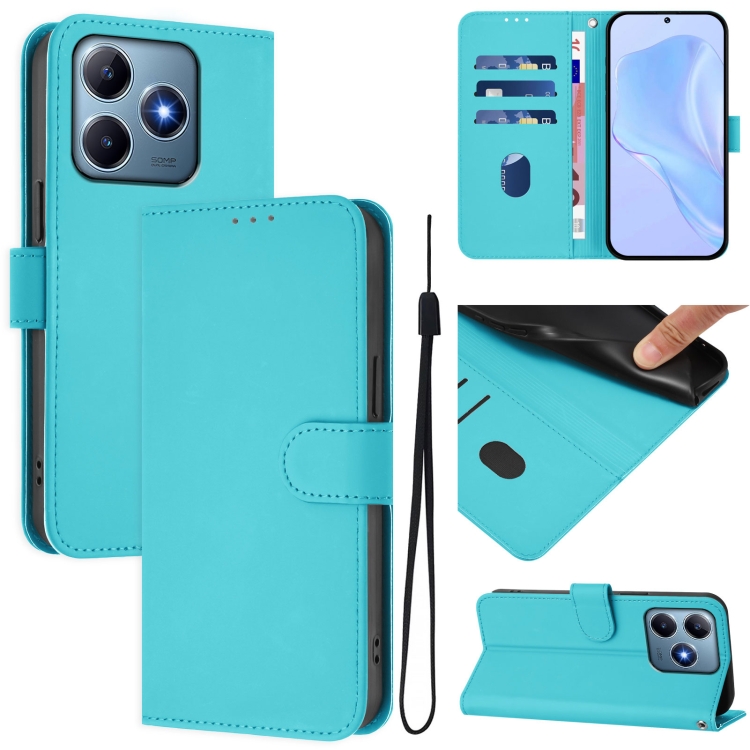 Peněženkové pouzdro Solid tyrkysové – Realme C61 / C63 | Levné Kryty | Levné Kryty | Levné Kryty