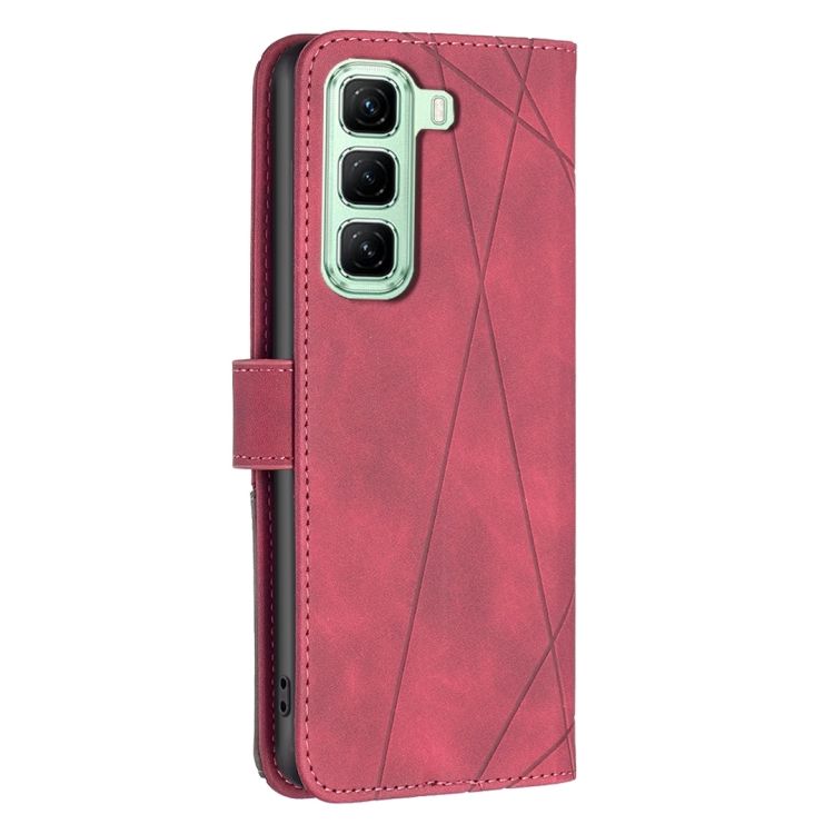 Knížkové pouzdro Rhombus červené – Infinix Hot 50 5G | Levné Kryty | Levné Kryty | Levné Kryty