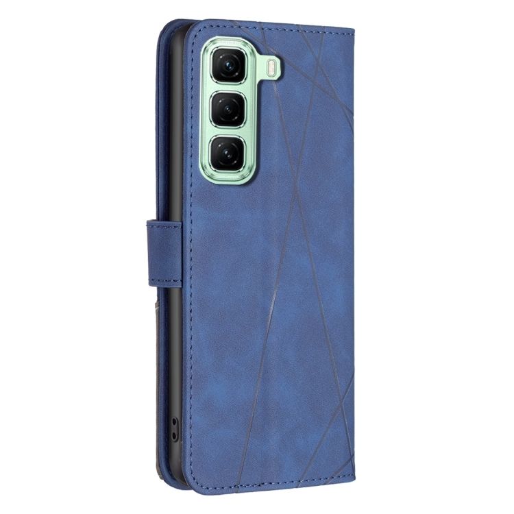 Knížkové pouzdro Rhombus modré – Infinix Hot 50 5G | Levné Kryty | Levné Kryty | Levné Kryty