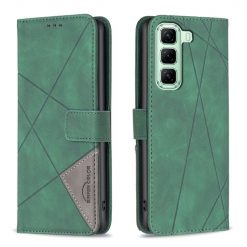 Knížkové pouzdro Rhombus zelené – Infinix Hot 50 5G | Levné Kryty | Levné Kryty | Levné Kryty