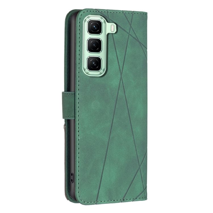 Knížkové pouzdro Rhombus zelené – Infinix Hot 50 5G | Levné Kryty | Levné Kryty | Levné Kryty