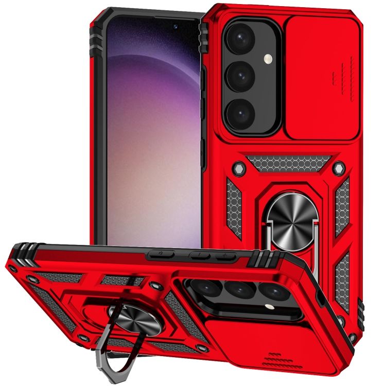 Odolný kryt CamCover Armor červený – Samsung Galaxy S25 | Levné Kryty | Levné Kryty | Levné Kryty